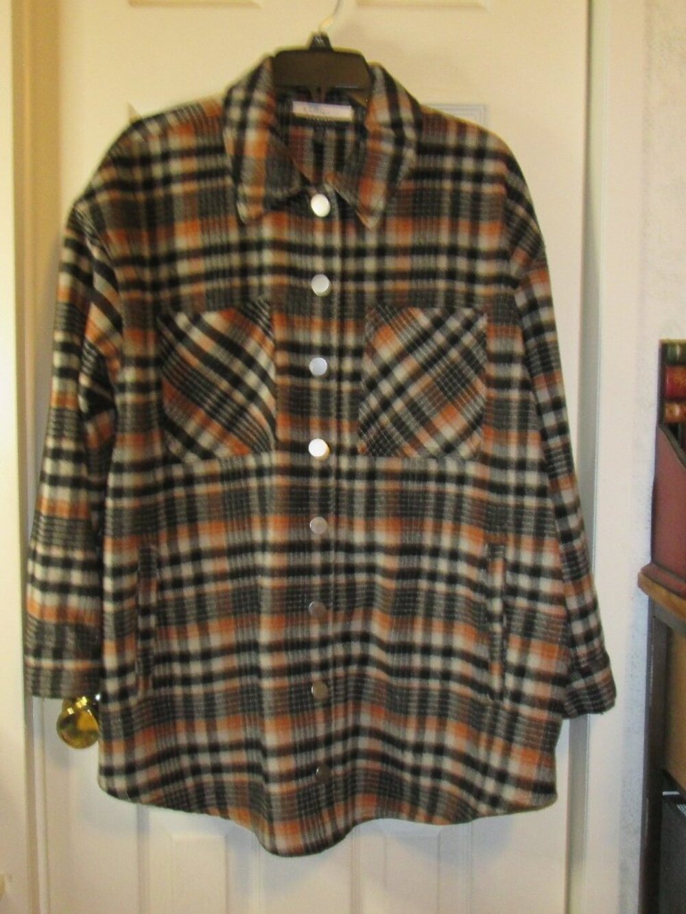 ELOQUII Women's Plaid Shirt Jacket Size 14/16